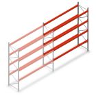 Palletstelling AR T2 4000x3300x1100mm (hxbxd) 4 niveaus 2415kg/niv aanbouwsectie met voorgemonteerde frames