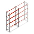 Palletstelling AR T2 4500x2700x1100mm (hxbxd) 4 niveaus 2844kg/niv beginsectie met voorgemonteerde frames