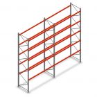 Combideal palletstelling AR T2 5000x5640x1100 mm (hxbxd) 5 niveaus 1820kg/niv met voorgemonteerde frames
