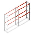 Palletstelling AR T2 5000x3300x1100mm (hxbxd) 2 niveaus 2415kg/niv aanbouwsectie met voorgemonteerde frames