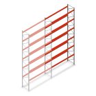 Palletstelling AR T2 8000x3300x1100mm (hxbxd) 6 niveaus 2415kg/niv L2 aanbouwsectie