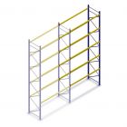 Gebruikte Esmena palletstelling 7100x3600x1100mm (hxbxd) 5 niveaus aanbouwsectie