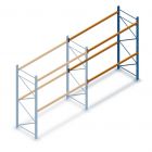 Gebruikte JH MPB palletstelling 3000x2800x1100mm (hxbxd) 2 niveaus aanbouwsectie