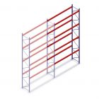 Gebruikte Polypal palletstelling 7000x2700x1100mm (hxbxd) 4 niveaus aanbouwsectie