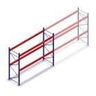 Gebruikte Stow palletstelling 3400x3600x1100mm (hxbxd) 2 niveaus beginsectie