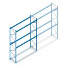 Gebruikte Dexion Speedlock palletstelling 4270x3600x1100 mm (hxbxd) 2 niveaus beginsectie