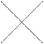 Kruisschoor set voor Light Duty Legbordstelling 550, 850 en 1000 mm 