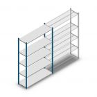 Legbordstelling Medium Duty 2000x1300x400mm (hxbxd) 5 niveaus blauw beginsectie