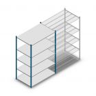 Legbordstelling Medium Duty 2000x1300x800mm (hxbxd) 5 niveaus blauw beginsectie