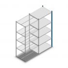 Legbordstelling Medium Duty 2000x850x600mm (hxbxd) 5 niveaus blauw aanbouwsectie