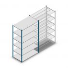 Legbordstelling Medium Duty 2200x1300x700mm (hxbxd) 6 niveaus blauw beginsectie