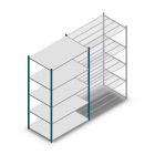 Legbordstelling Medium Duty 2200x1300x800mm (hxbxd) 5 niveaus blauw beginsectie