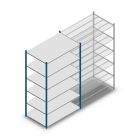 Legbordstelling Medium Duty 2200x1300x800mm (hxbxd) 6 niveaus blauw beginsectie