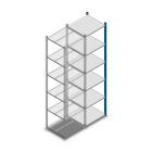 Legbordstelling Medium Duty 2000x550x500mm (hxbxd) 6 niveaus blauw aanbouwsectie