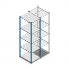 Legbordstelling Medium Duty 2200x550x700mm (hxbxd) 5 niveaus blauw beginsectie