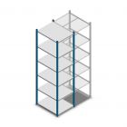 Legbordstelling Medium Duty 2000x550x700mm (hxbxd) 6 niveaus blauw beginsectie