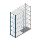 Legbordstelling Medium Duty 2000x850x600mm (hxbxd) 6 niveaus blauw beginsectie