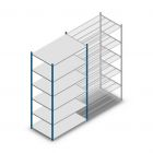 Legbordstelling Medium Duty 2500x1300x800mm (hxbxd) 6 niveaus blauw beginsectie