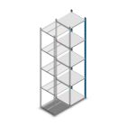 Legbordstelling Medium Duty 2500x550x500mm (hxbxd) 5 niveaus blauw aanbouwsectie