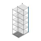 Legbordstelling Medium Duty 2500x550x700mm (hxbxd) 6 niveaus blauw aanbouwsectie