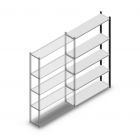 Legbordstelling Medium Duty 2000x1150x300mm (hxbxd) 5 niveaus antraciet aanbouwsectie