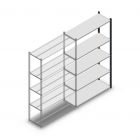 Legbordstelling Medium Duty 2000x1150x400mm (hxbxd) 5 niveaus antraciet aanbouwsectie