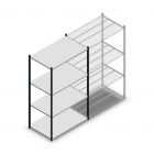 Legbordstelling Medium Duty 2000x1150x700mm (hxbxd) 4 niveaus antraciet beginsectie