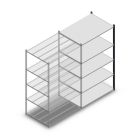 Legbordstelling Medium Duty 2000x1150x800mm (hxbxd) 5 niveaus antraciet aanbouwsectie
