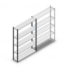 Legbordstelling Medium Duty 2000x1300x300mm (hxbxd) 5 niveaus antraciet beginsectie