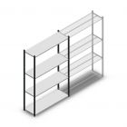 Legbordstelling Medium Duty 2000x1300x400mm (hxbxd) 4 niveaus antraciet beginsectie