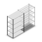 Legbordstelling Medium Duty 2000x1300x700mm (hxbxd) 5 niveaus antraciet beginsectie