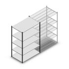 Legbordstelling Medium Duty 2000x1300x800mm (hxbxd) 5 niveaus antraciet beginsectie