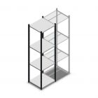 Legbordstelling Medium Duty 2000x550x500mm (hxbxd) 4 niveaus antraciet beginsectie