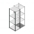 Legbordstelling Medium Duty 2000x550x700mm (hxbxd) 4 niveaus antraciet beginsectie