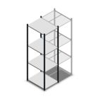 Legbordstelling Medium Duty 2000x550x700mm (hxbxd) 4 niveaus antraciet beginsectie