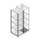 Legbordstelling Medium Duty 2000x550x700mm (hxbxd) 5 niveaus antraciet beginsectie