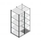 Legbordstelling Medium Duty 2000x550x800mm (hxbxd) 5 niveaus antraciet beginsectie