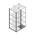 Legbordstelling Medium Duty 2000x550x800mm (hxbxd) 5 niveaus antraciet beginsectie