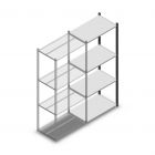 Legbordstelling Medium Duty 2000x850x500mm (hxbxd) 4 niveaus antraciet aanbouwsectie