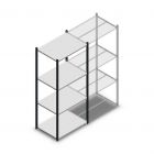 Legbordstelling Medium Duty 2000x850x600mm (hxbxd) 4 niveaus antraciet beginsectie