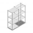 Legbordstelling Light Duty 2000x850x600mm (hxbxd) 4 niveaus beginsectie