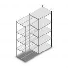 Legbordstelling Medium Duty 2000x850x600mm (hxbxd) 5 niveaus antraciet aanbouwsectie