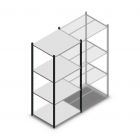 Legbordstelling Medium Duty 2000x850x700mm (hxbxd) 4 niveaus antraciet beginsectie