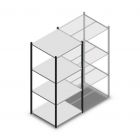 Legbordstelling Medium Duty 2000x850x800mm (hxbxd) 4 niveaus antraciet beginsectie