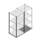 Legbordstelling Medium Duty 2000x850x800mm (hxbxd) 4 niveaus antraciet beginsectie