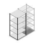 Legbordstelling Medium Duty 2000x850x800mm (hxbxd) 5 niveaus antraciet beginsectie