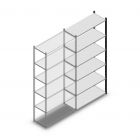 Legbordstelling Medium Duty 2000x1000x400mm (hxbxd) 6 niveaus antraciet aanbouwsectie