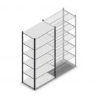 Legbordstelling Medium Duty 2000x1000x600mm (hxbxd) 6 niveaus antraciet beginsectie