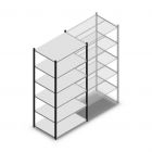 Legbordstelling Medium Duty 2000x1000x700mm (hxbxd) 6 niveaus antraciet beginsectie