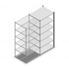 Legbordstelling Medium Duty 2000x1000x800mm (hxbxd) 6 niveaus antraciet aanbouwsectie